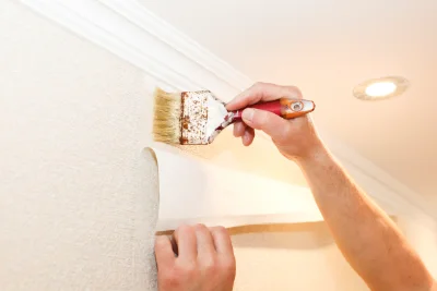 Pose de papier peint à Lalande — revêtements muraux et toiles de verre